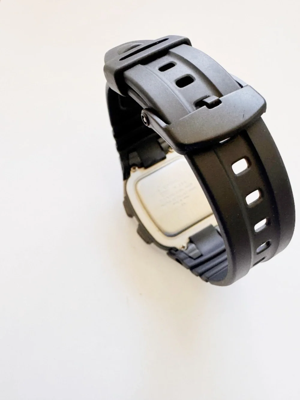 Casio Illuminator W-96H Black Digital Watch 35mm Runs Great